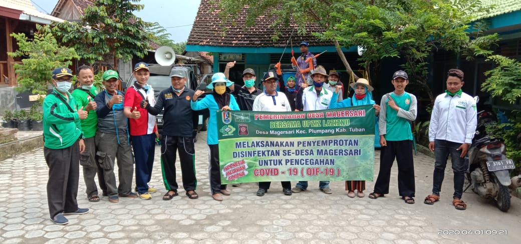 KOLABORASI PEMDES MAGERSARI DENGAN UPZIZ NU DALAM PENCEGAHAN COVID-19