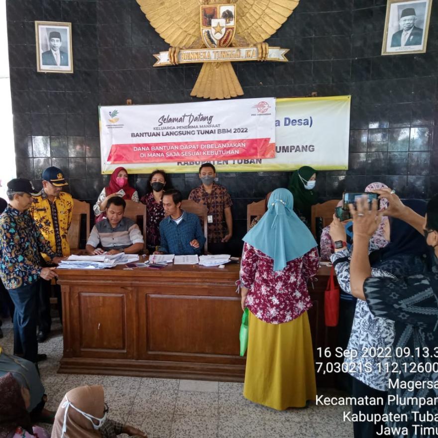 PEMBAGIAN BLT BBM DAN SEMBAKO 